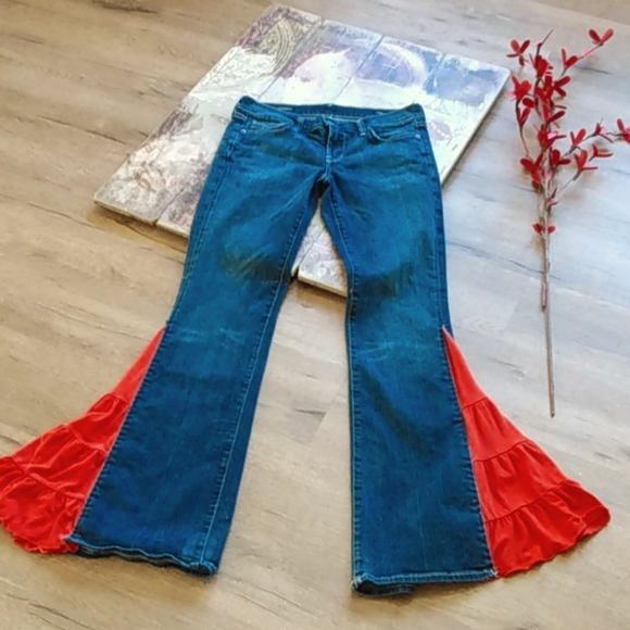 mermaid flare jeans